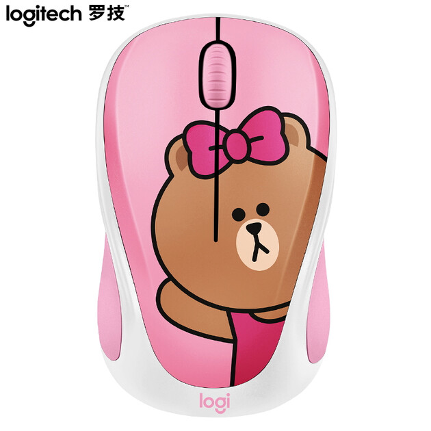 罗技logitechlinefriends系列鼠标无线鼠标办公鼠标女性鼠标丘可choco