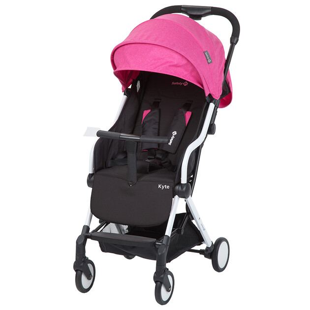 safety 1st 婴儿推车kyte(玫红色)轻便折叠 可登机 可坐可躺 避震 0-3