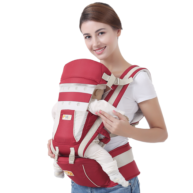纽贝乐婴儿背带腰凳新生儿宝宝背带儿童双肩夏季透气多功能背娃神器
