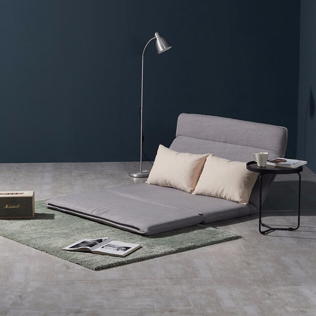 顾家家居 时尚懒人沙发床榻榻米折叠床多档可调床卧室靠背休闲椅子 买