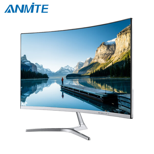 安美特(anmite) 24英寸窄边框曲面显示器 ps4游戏吃鸡曲屏液晶电脑