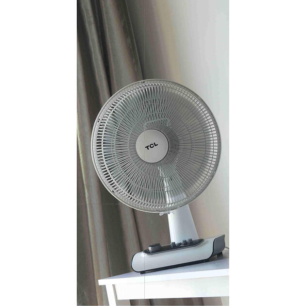 【京东转卖】tcl 电风扇/台扇/五叶静音风扇家用定时摇头风扇tft35-19