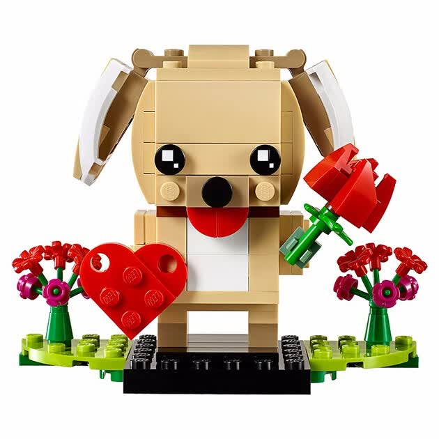 乐高旗舰店 lego 情人节的小狗拼砌盒,赠品,勿拍,送完即止 如本型号