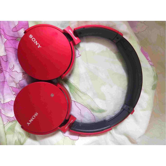 索尼sonymdrxb650bt重低音无线立体声耳机红色