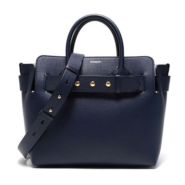 burberry 巴宝莉/博柏利 女款摄政蓝皮质小号手提单肩包 80095111