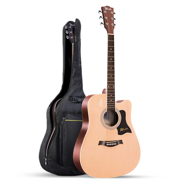 威伯(weibo) 威伯吉他初学者男女学生新手入门练习40寸41寸云杉木民谣