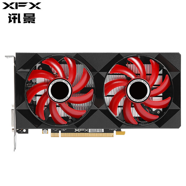 讯景(xfx)rx 550 4g 黑狼版 1091/6000mhz 128bit gddr5 显卡