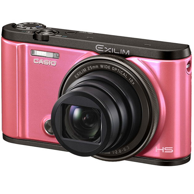 卡西欧casiozr3500数码相机粉色1210万像素30英寸液晶屏12倍光学变焦