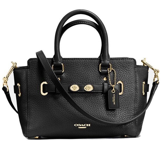 蔻驰coach时尚女士swagger手提单肩包f37635系列f37635黑色