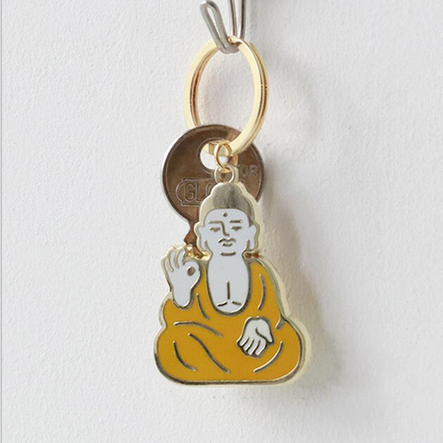 有佛系 可爱男女情侣包包车钥匙链挂件手机链生日礼物节日礼物 ok佛