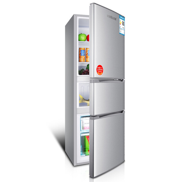 德姆勒(demuller)180升家用三门大冰箱 节能静音三开门电冰箱三门式