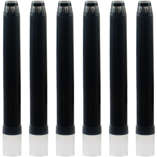 百乐(pilot)6支装 黑色 ic-50 钢笔墨囊 一次性.