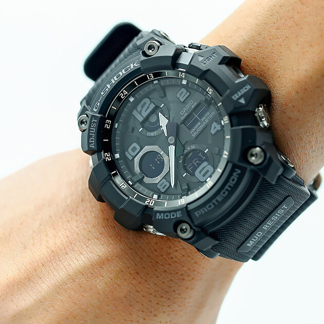 gwg-100/1000 太阳能电波运动电子男士腕表小泥王 gwg-100-1a/1apr