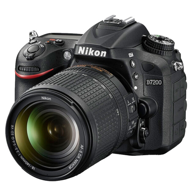 尼康(nikon)d7200中端數碼單反相機 搭配尼康18-140vr鏡頭套裝