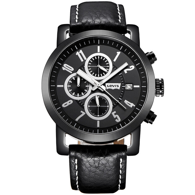 【京东转卖】李维斯(levis)手表 潮流休闲三眼显示石英男表ltj1413a