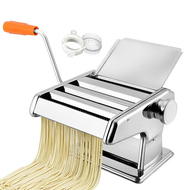 【京东超市】欧橡oak 多功能不锈钢 家用手动三刀压面机面条机 擀面机