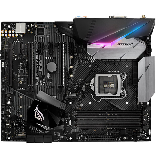 华硕(asus)rog strix z270e gaming主板 板载wifi(intel z270/lga