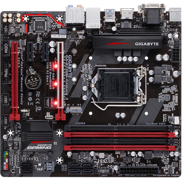 技嘉(gigabyte)b250m-gaming 3 主板 .