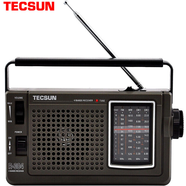 德生tecsunr304收音机音响全波段老年人收音机半导体便携式调频fm中波