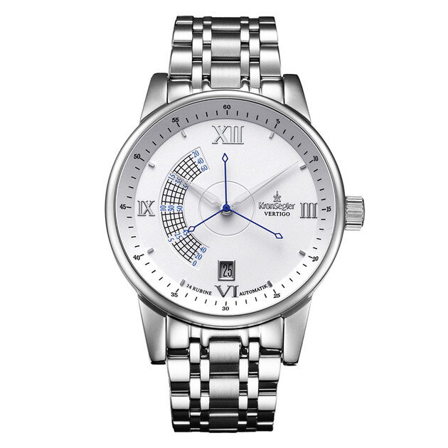 坤格(kronsegler)手表 男士手表德国品牌三叉秒针唯美设计镂空防水