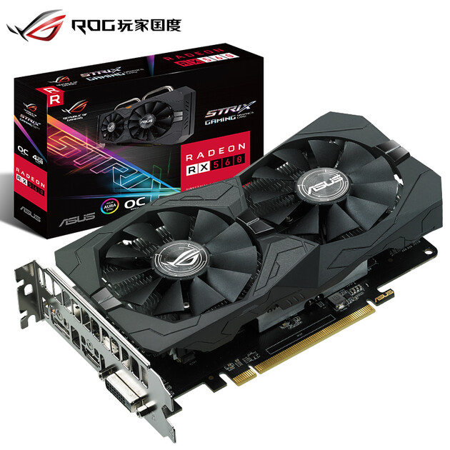 华硕(asus)rog-strix-rx560-o4g-ga.