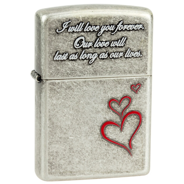 zippo打火机永远的爱forever love限量版韩版