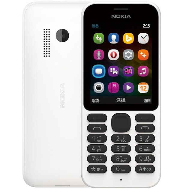 诺基亚(nokia) 215 ds (rm-1110) 白色 移动联通2g手机 双卡双待