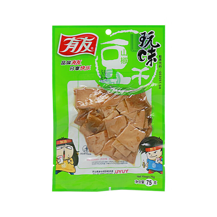 【有友75g袋/包】有友【单包】 山椒味豆干75g袋/包 重庆特产泡椒即食零食【行情 报价 价格 评测】-京东