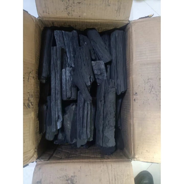 霸蓝青冈木炭青钢炭去皮青杠炭菊花炭无烟碳烧烤炭户外烧烤灶具用  10斤青冈炭(15时前下单隔日达)