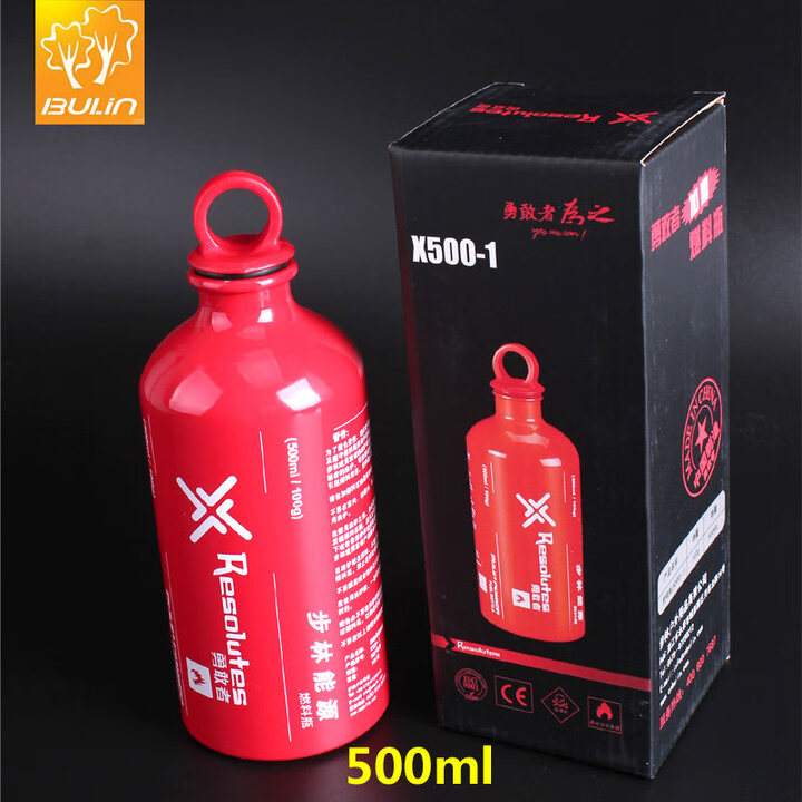 步林户外汽油瓶铝合金便携摩托车柴油煤油燃料瓶备用壶500-1500ML 500毫升