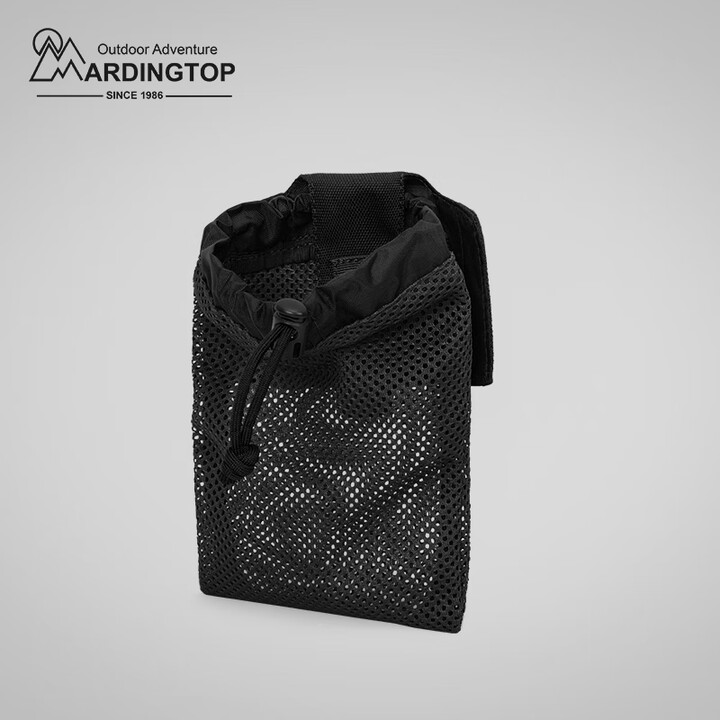 MARDINGTOP战术副包多功能水瓶杂物网袋可折叠考度拉molle外挂袋 黑色