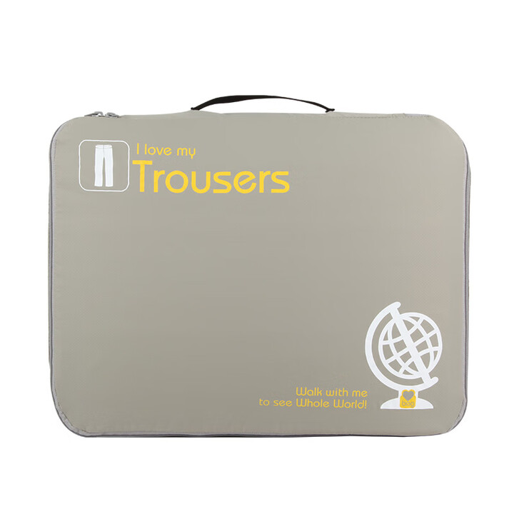 GOX衣物收纳袋套装出差神器旅行必备大容量收纳包 行李箱衣服整理袋 灰色大号