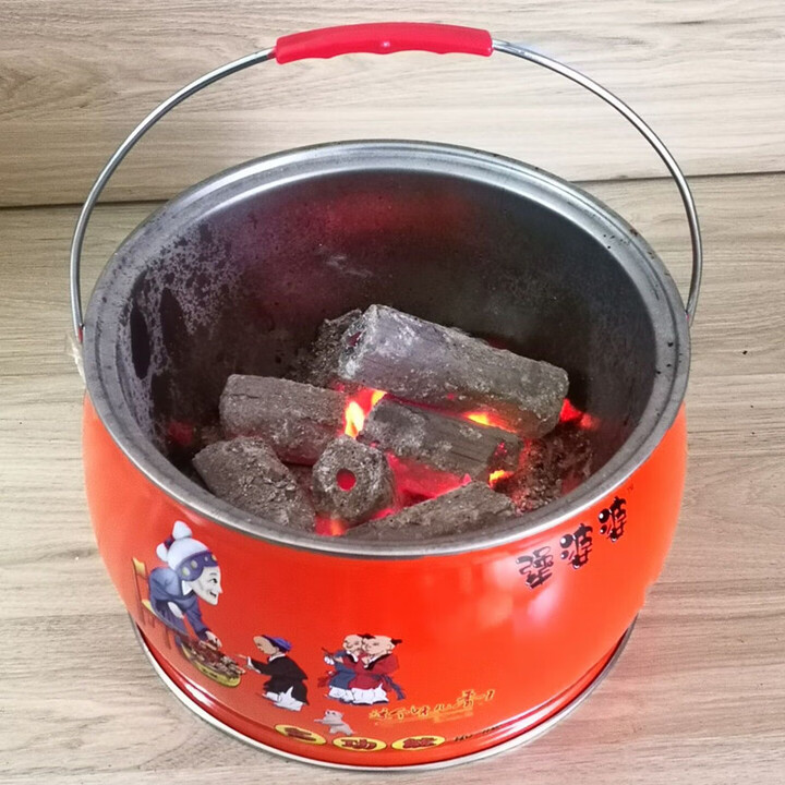 希凡里搬家仪式用品火盆碳烤火炉烧烤炉架搬家进火乔迁新居新房入宅过火 炭炉(橙红色)+烤网