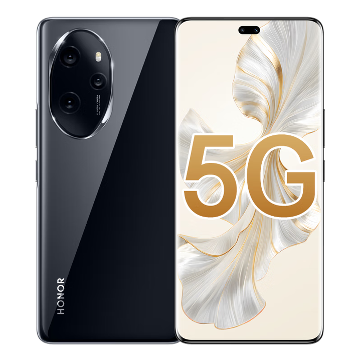荣耀100Pro新品5G手机 现货速发 亮黑色 16GB+512GB