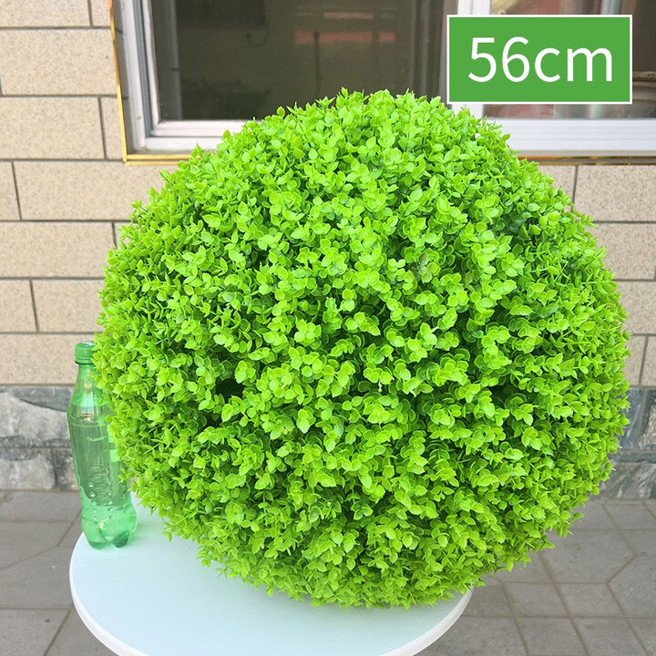 京铣仿真植物草球米兰绿植装饰吊顶绿色塑料假花商场开业橱窗美陈造景