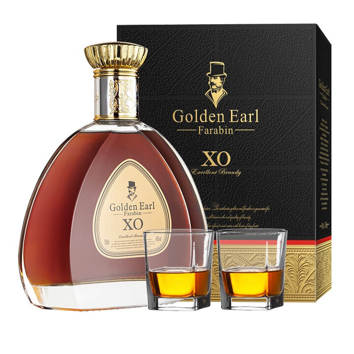 法国原酒进口 xo洋酒 白兰地 金爵法拉宾golden earl40度烈酒 经典