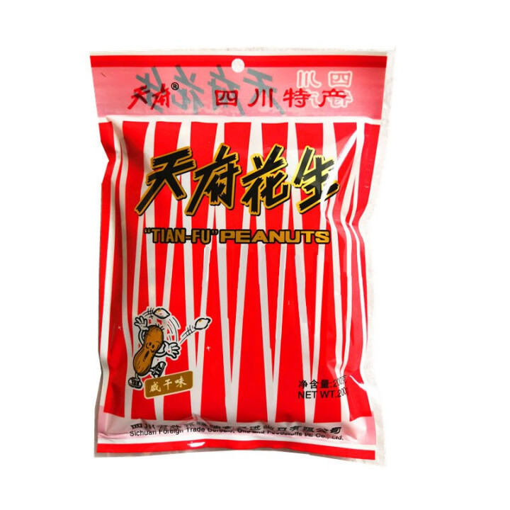 天府 四川天府花生200克/150克*6袋 咸干蒜香花生煮花...