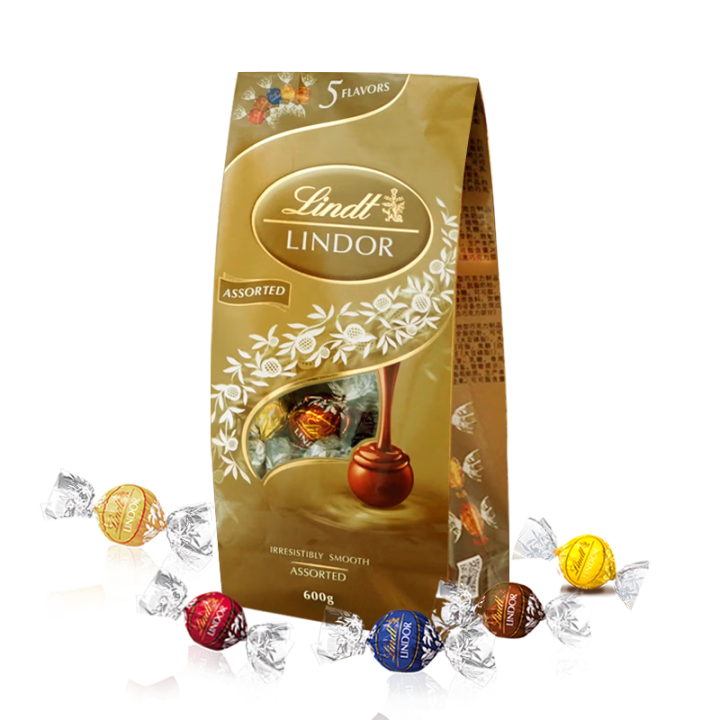 瑞士莲巧克力Lindt进口软心糖果巧克力球情人节生日礼物送女...