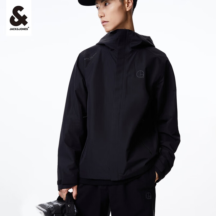 杰克·琼斯（JACK&JONES）男装风衣外套男春秋款短款风...