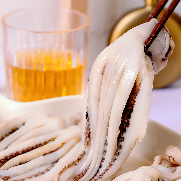 鸿顺鱿鱼头须1斤装 去牙去眼处理 鱿鱼须 海鲜水产 烧烤火锅...
