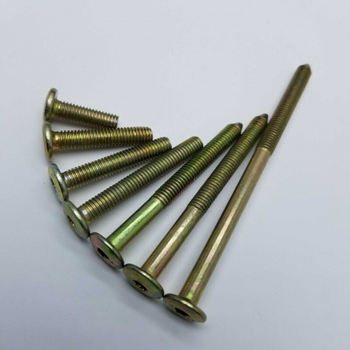 儿童床长螺丝家具连接配件扣配件固定通用实木螺丝紧固件床螺丝钉6mm