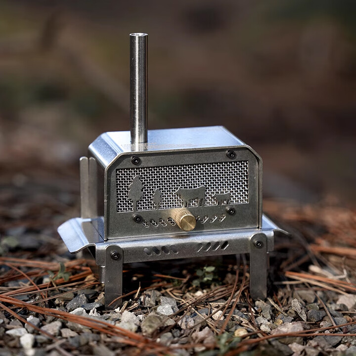 BK诧祭户外迷你柴火炉式香薰架露营桌面mini焚火台香炉篝火型 mini居家香炉