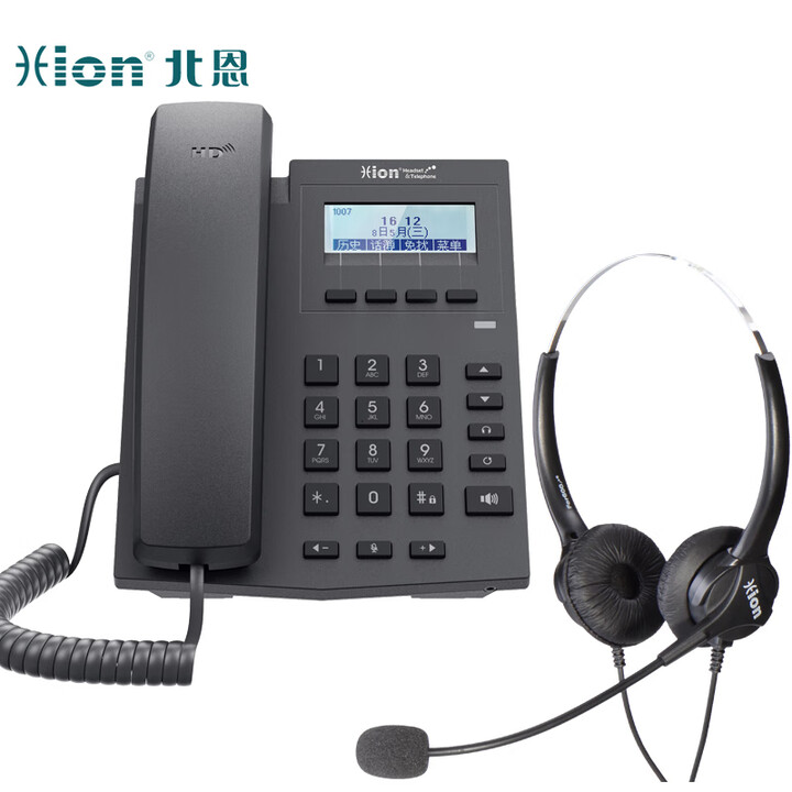 北恩 北恩（HION）S900 IP电话机 VOIP网络电话机终端SIP商务办公电话ip电话 S900配FOR600D双耳
