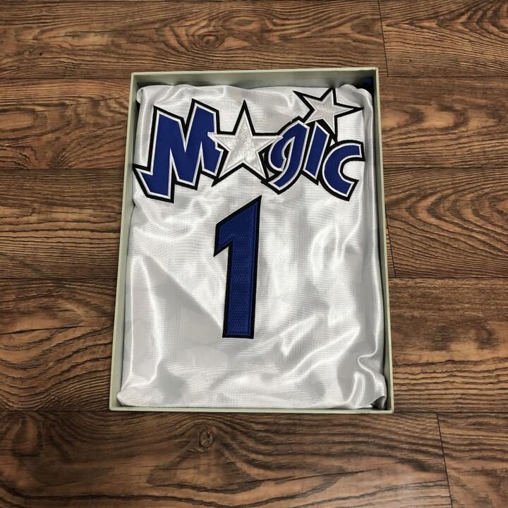 肴盛密绣版魔术队1号麦迪球衣湖人60周年24复古暗星白色刺篮球服 魔术