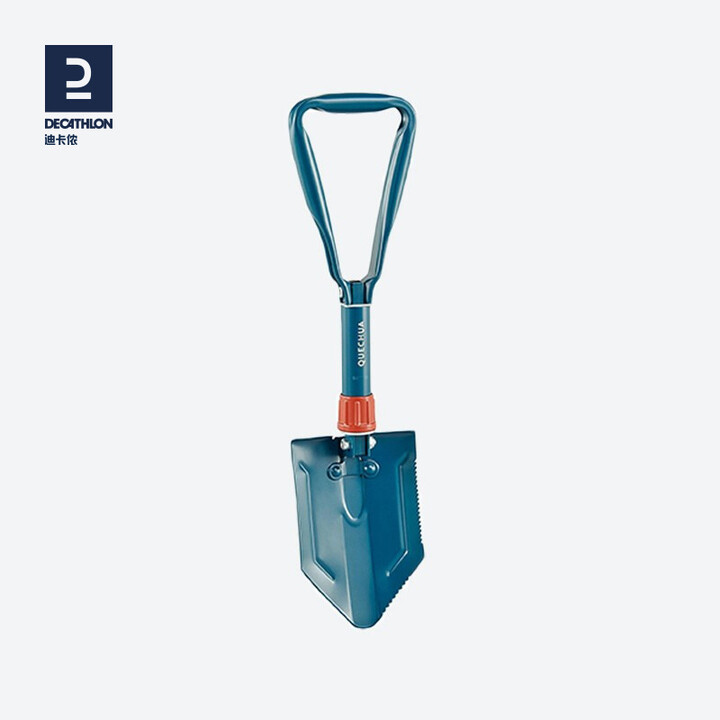 迪卡侬工兵铲户外车载迷你折叠铲子多功能钓鱼小号工兵锹铁锹QUMC 墨绿色
