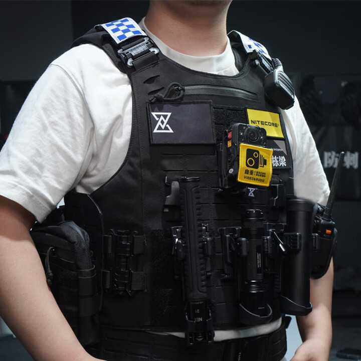 勤智乐猛象战术背心防弹衣大面积防护激光切割重型快拆多功能防刺马甲男 战术背心本体【不防刺】