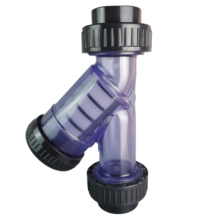 太铸 pvc透明过滤器 y型pvc塑料管道过滤器 单位:个 25mm