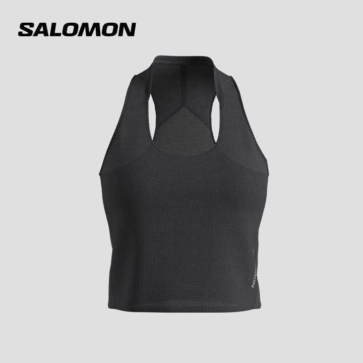 萨洛蒙（Salomon）女款 户外运动快干轻量透气跑步无袖T...