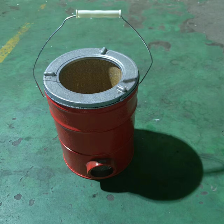 糜岚蜂窝煤炉子农村烤火炉老式煤炭炉取暖炉家用小号柴火炉户外烧烤炉 西瓜红 2节升级红色