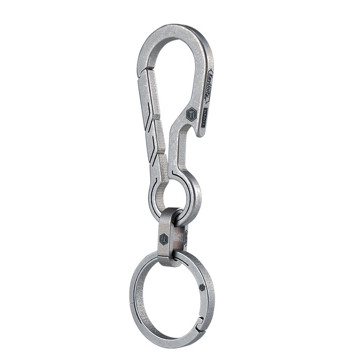 CooYoo酷友  KM18SW 钛合金 EDC工具钥匙扣男士户外随身简约快挂钥匙扣